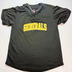 Allesom mens jersey large Generals Baseball Number‎ 13 Black Yellow L